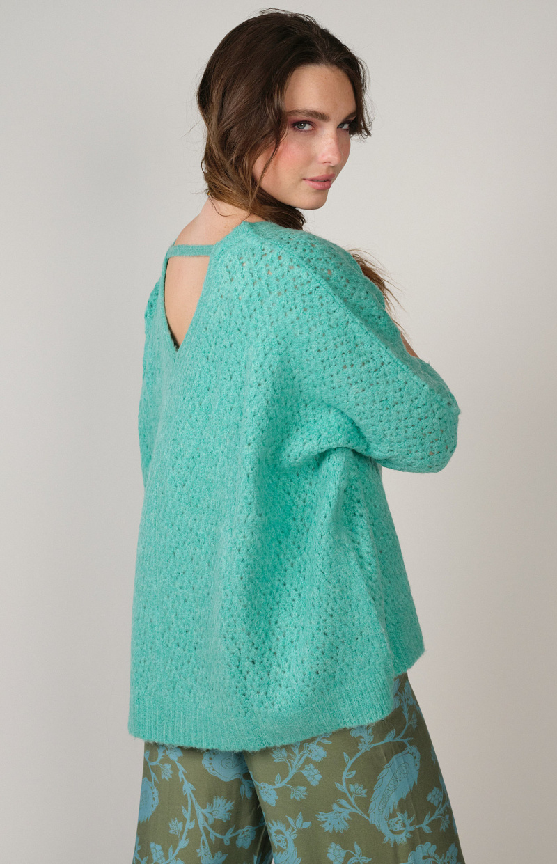 PULLOVER TURQUOISE